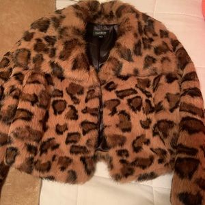 Bebe rabbit fur jacket